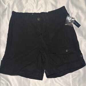 Faded Glory Black Women's Cargo Shorts
